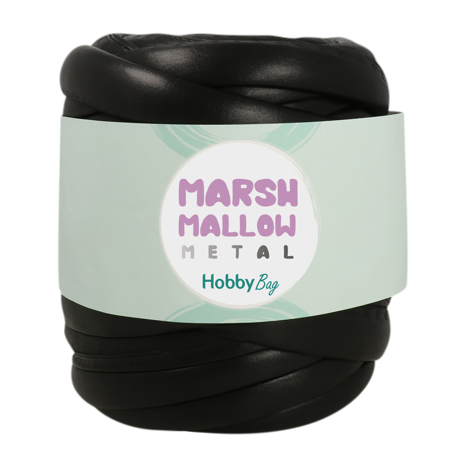 hobbybag marshmallow metal - black - 500gr (25mt) | 1pc