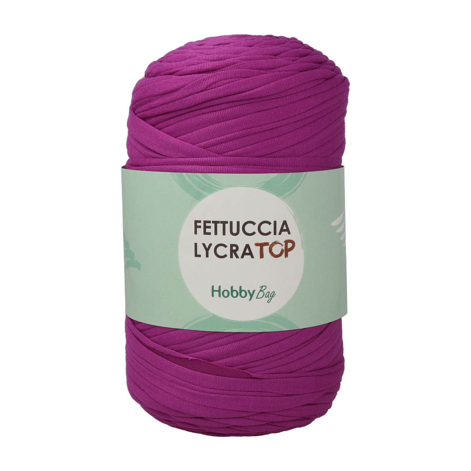 hobbybag t-shirt yarn fettuccia lycra top - supreme fuchsia (49) - 400gr (105mt) | 1pc