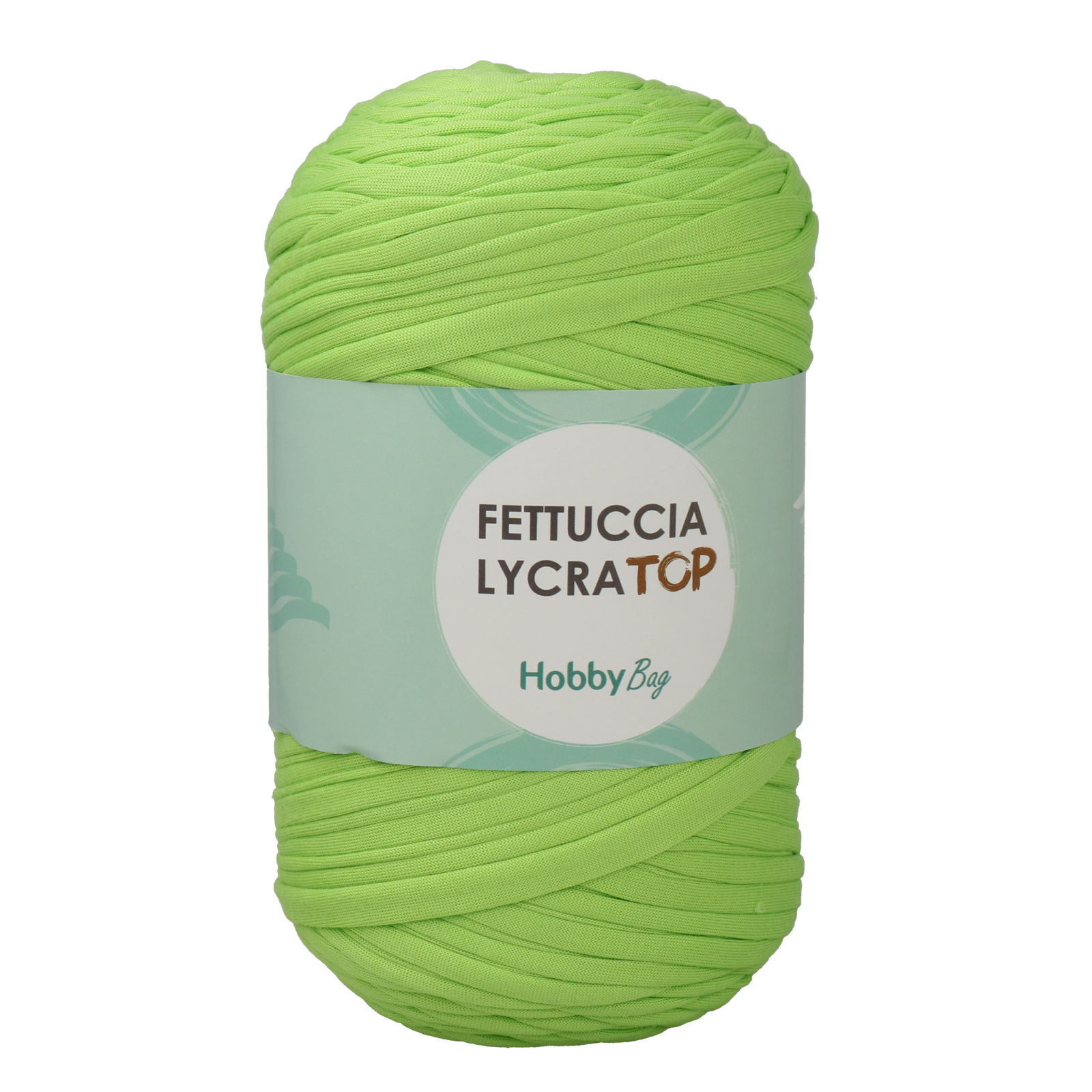 hobbybag t-shirt yarn fettuccia lycra top - neongrün (19) - 400gr (105mt) | 1st