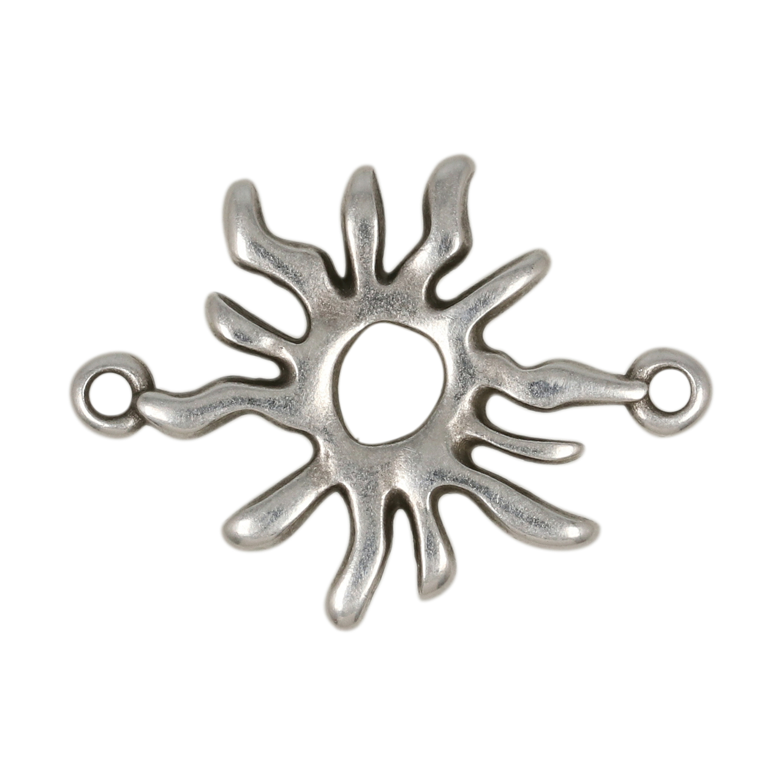 zwischenteil sonne antik versilbert 25x18mm | 1st