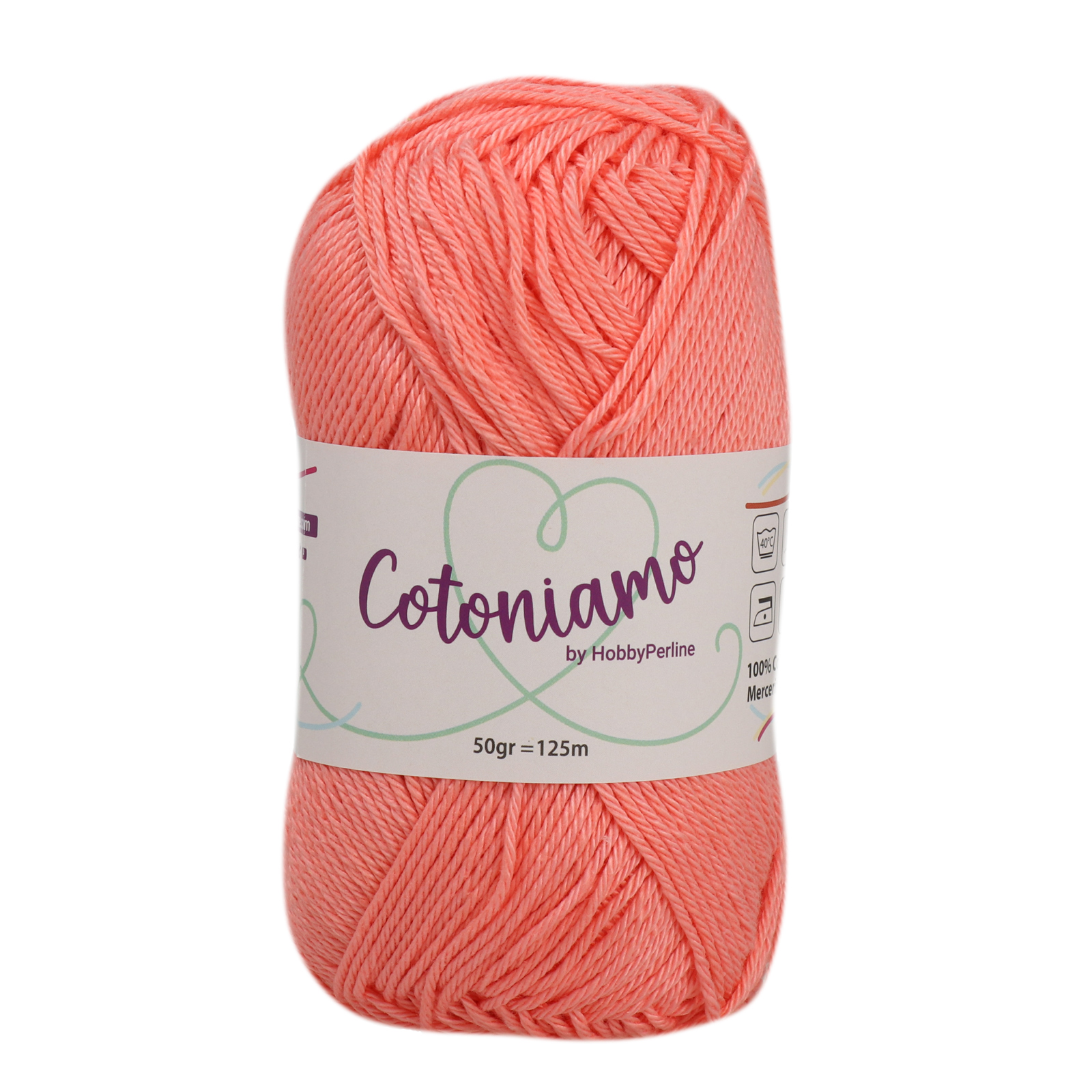 hobbyperline cotoniamo - coral (964) - 50gr (125mt) | 1pc