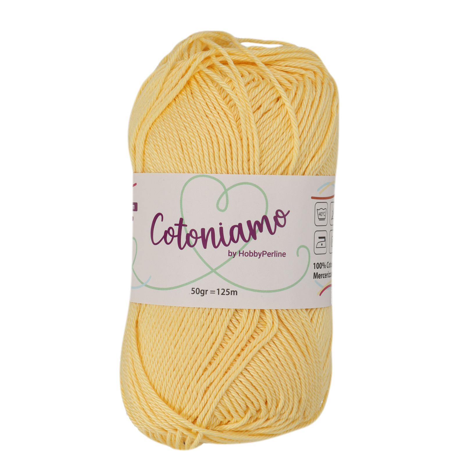 hobbyperline cotoniamo - banana yellow (906) - 50gr (125mt) | 1pc