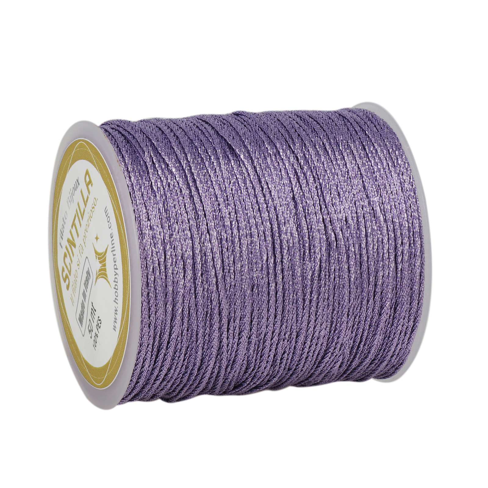 crochet jewel thread scintilla grandé - lilac - 50mt | 1pc