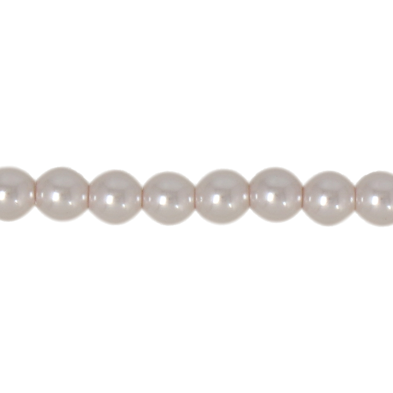 brilliant pearls round creamrose 3mm | strand 140pc approx.