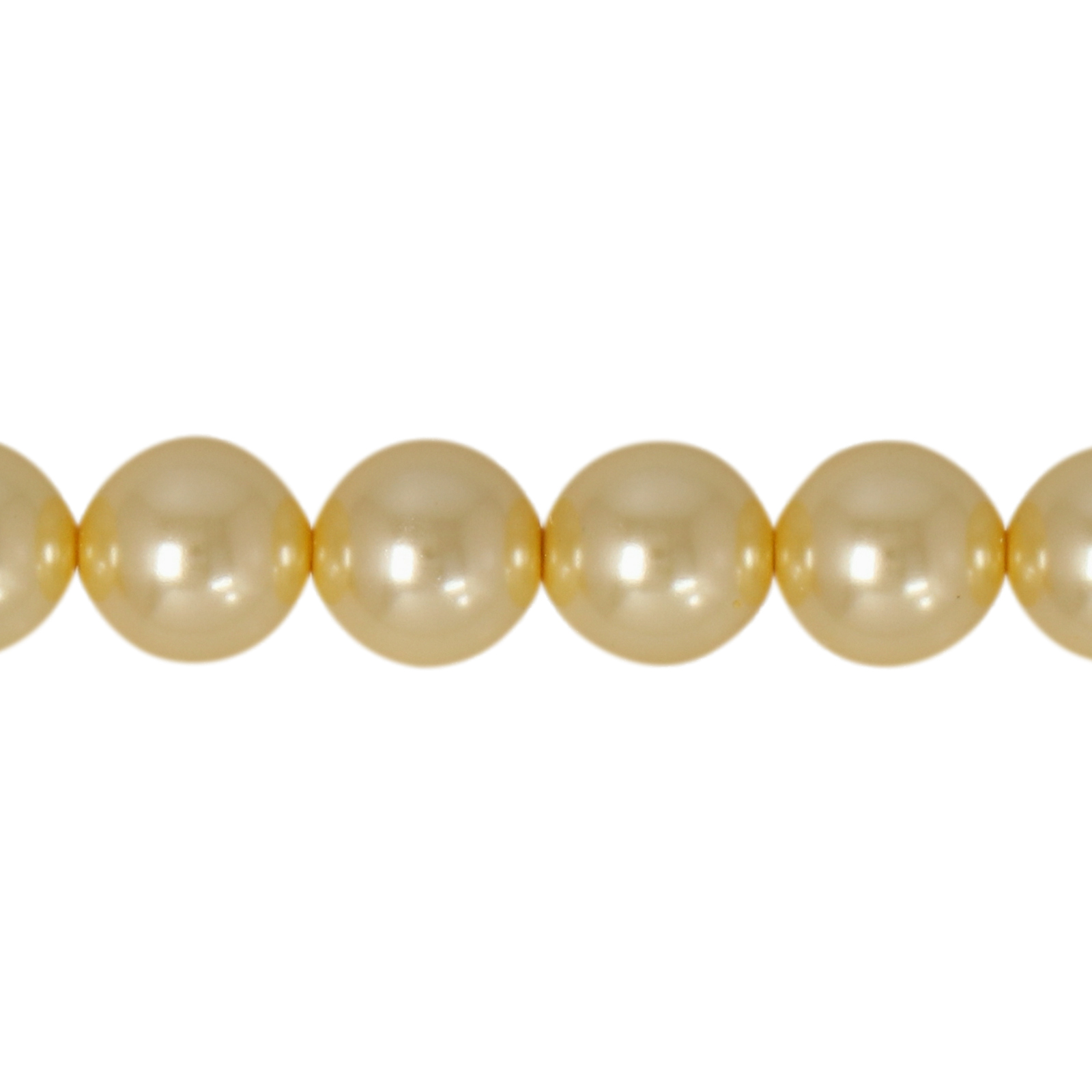 brilliant pearls round gold 6mm | strand 70pc approx.
