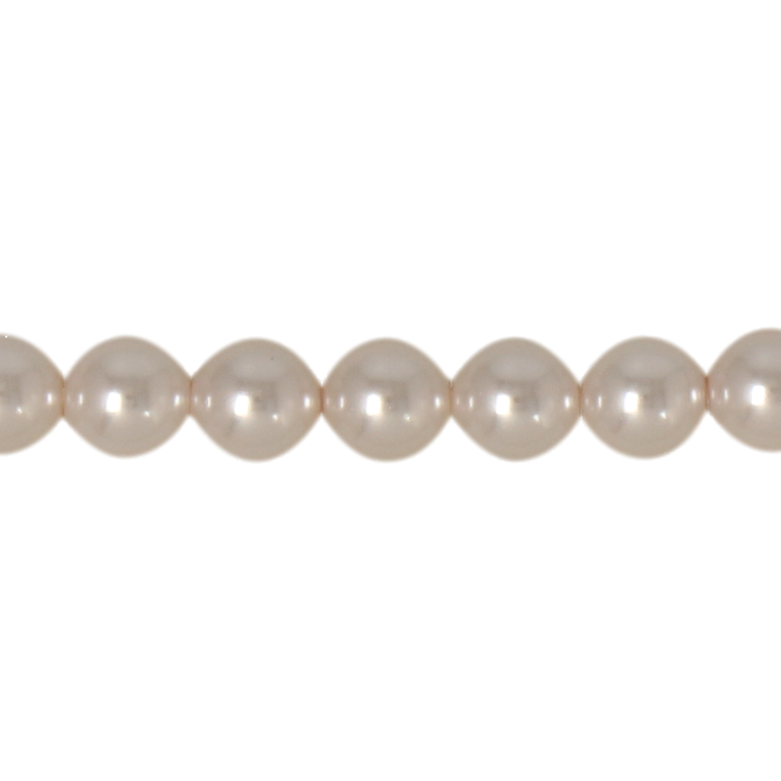 brilliant pearls round creamrose 4mm | strand 100pc approx.