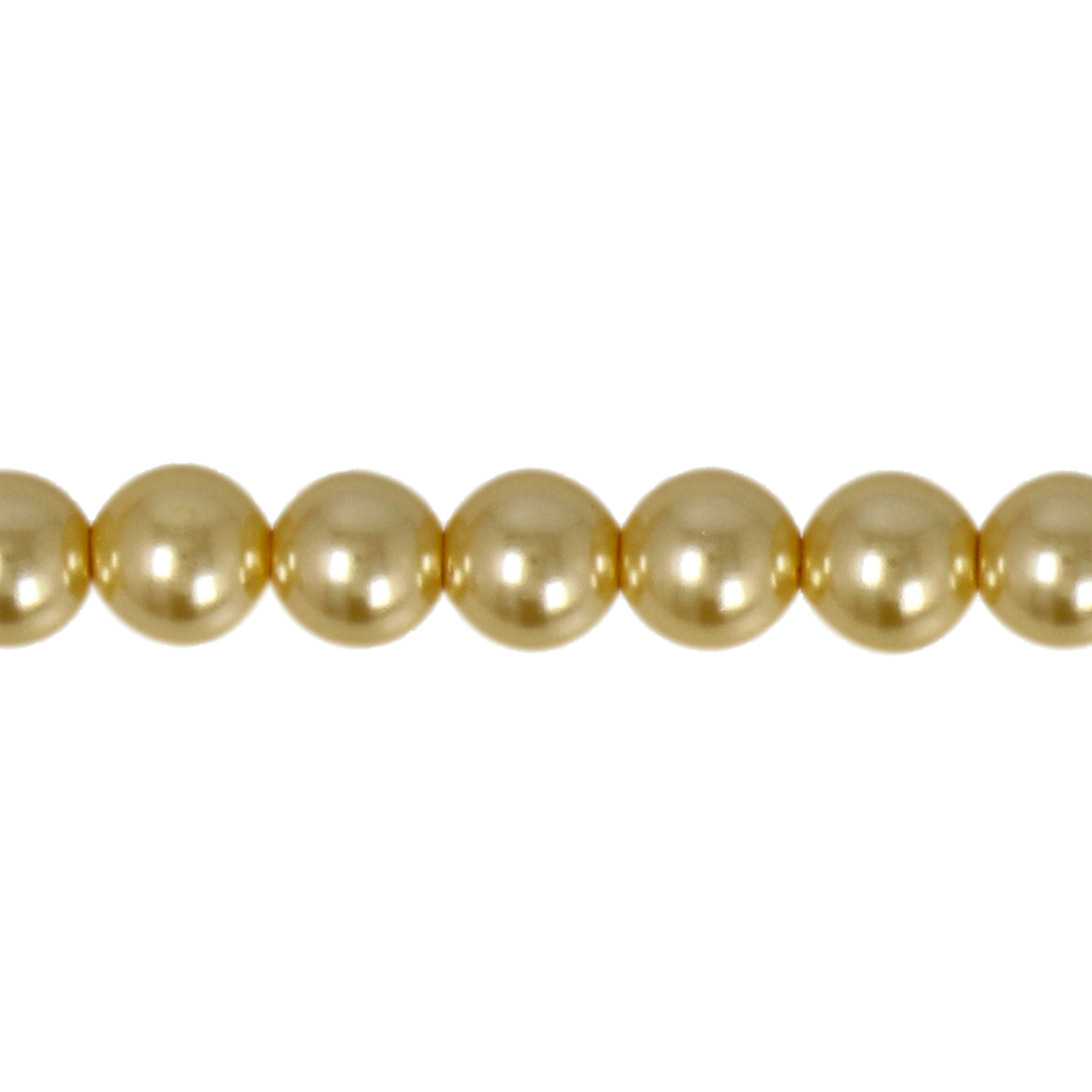 brilliant pearls round gold 4mm | strand 100pc approx.