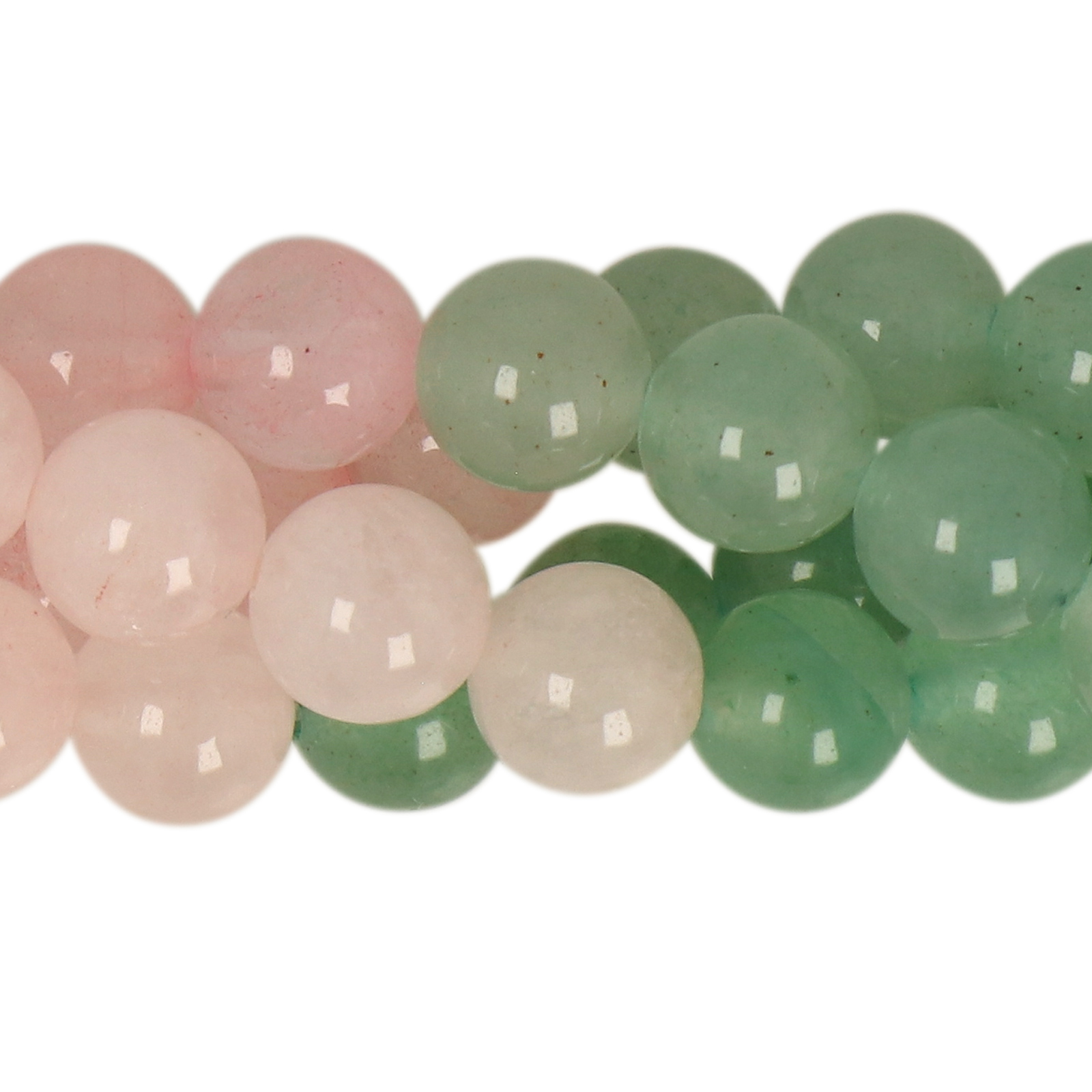 mix halbedelsteinen 7 farben glatt runde 8mm | strang 38/40cm