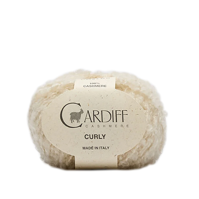 curly cardiff - white (101) - 25gr (45mt) | 1st