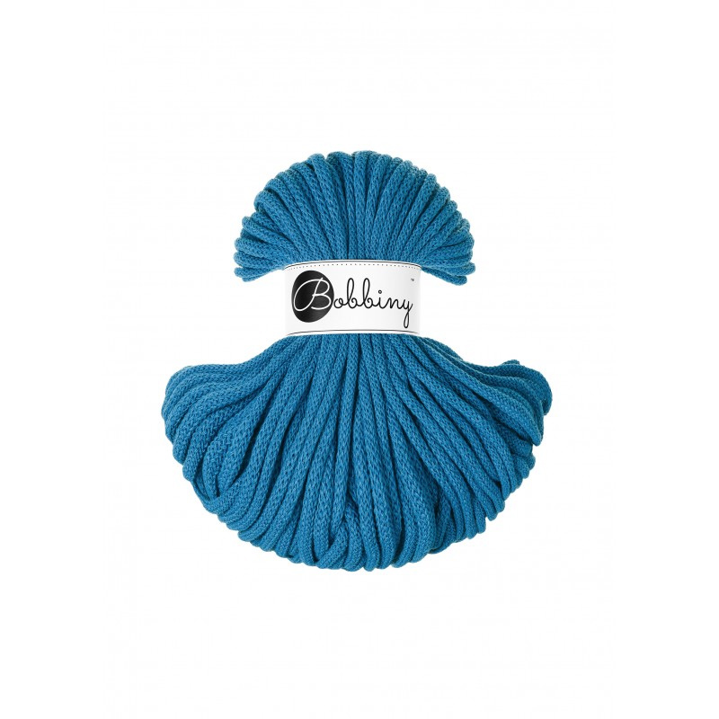 bobbiny premium braided cord - dopamine blue 5mm - 50mt | 1pc