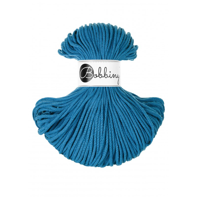 bobbiny junior braided cord - dopamine blue 3mm - 100mt | 1pc