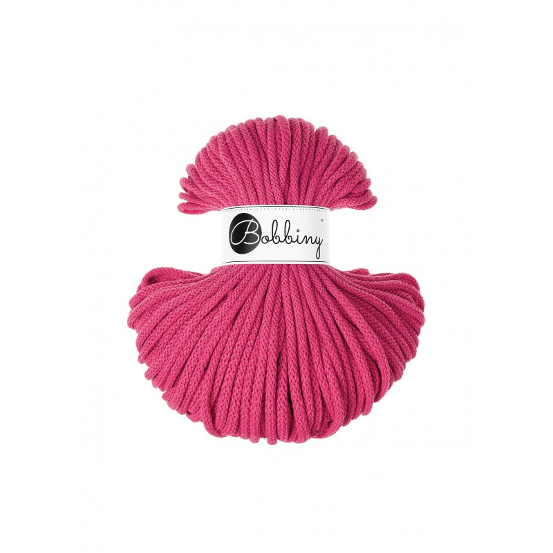 bobbiny premium braided cord - dopamine pink 5mm - 50mt | 1pc