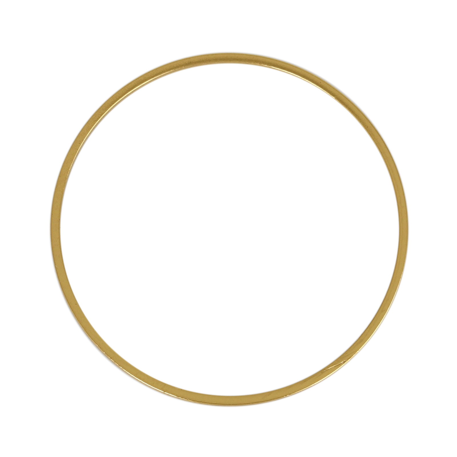 open shape component gold plated circle 30mm | 10pc