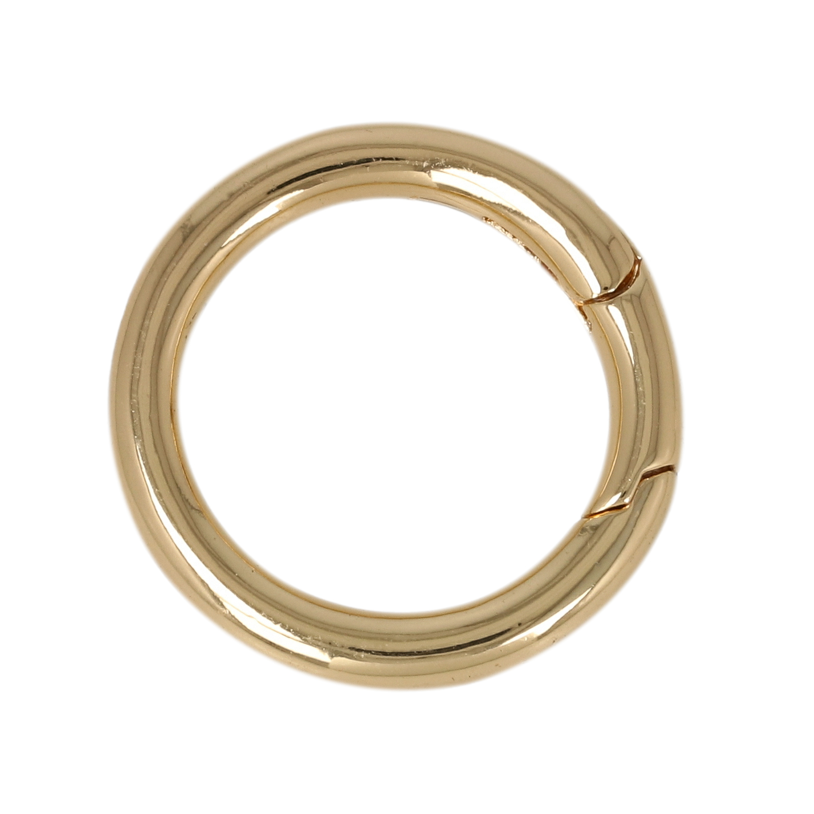 gold plated lobster round clasp 20mm | 1pc