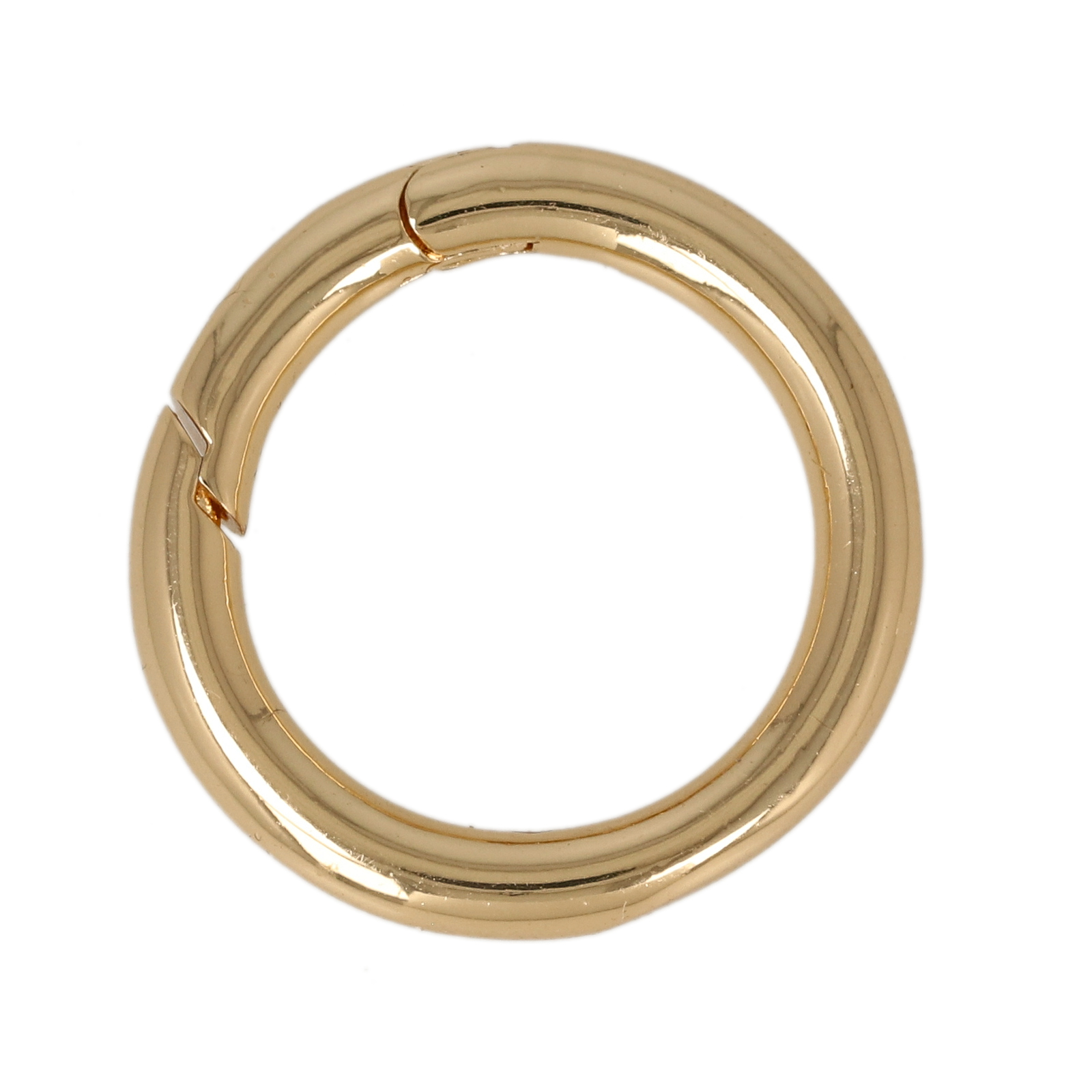 gold plated lobster round clasp 16mm | 1pc