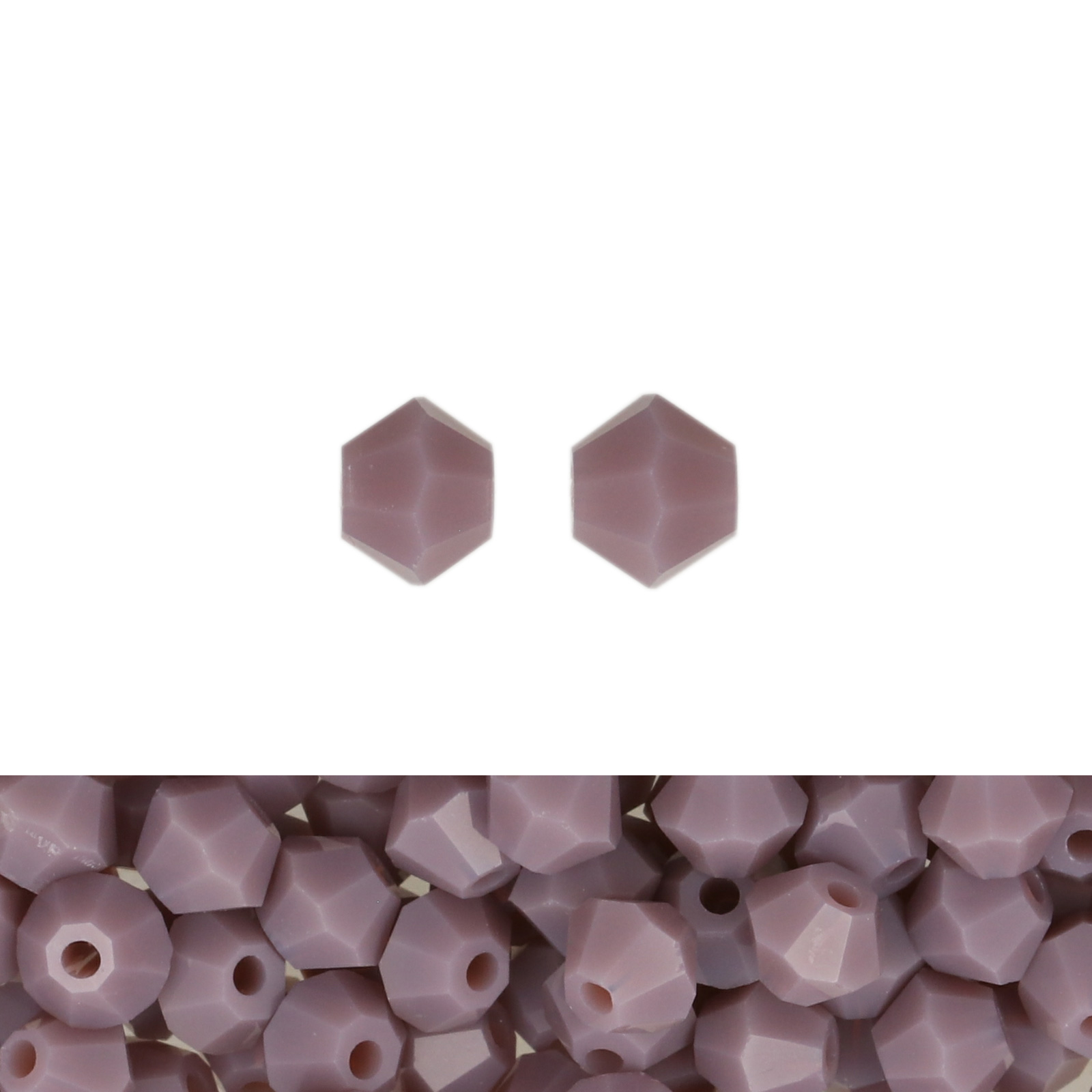 bicone brilliant opaque purple 4mm | 120pc