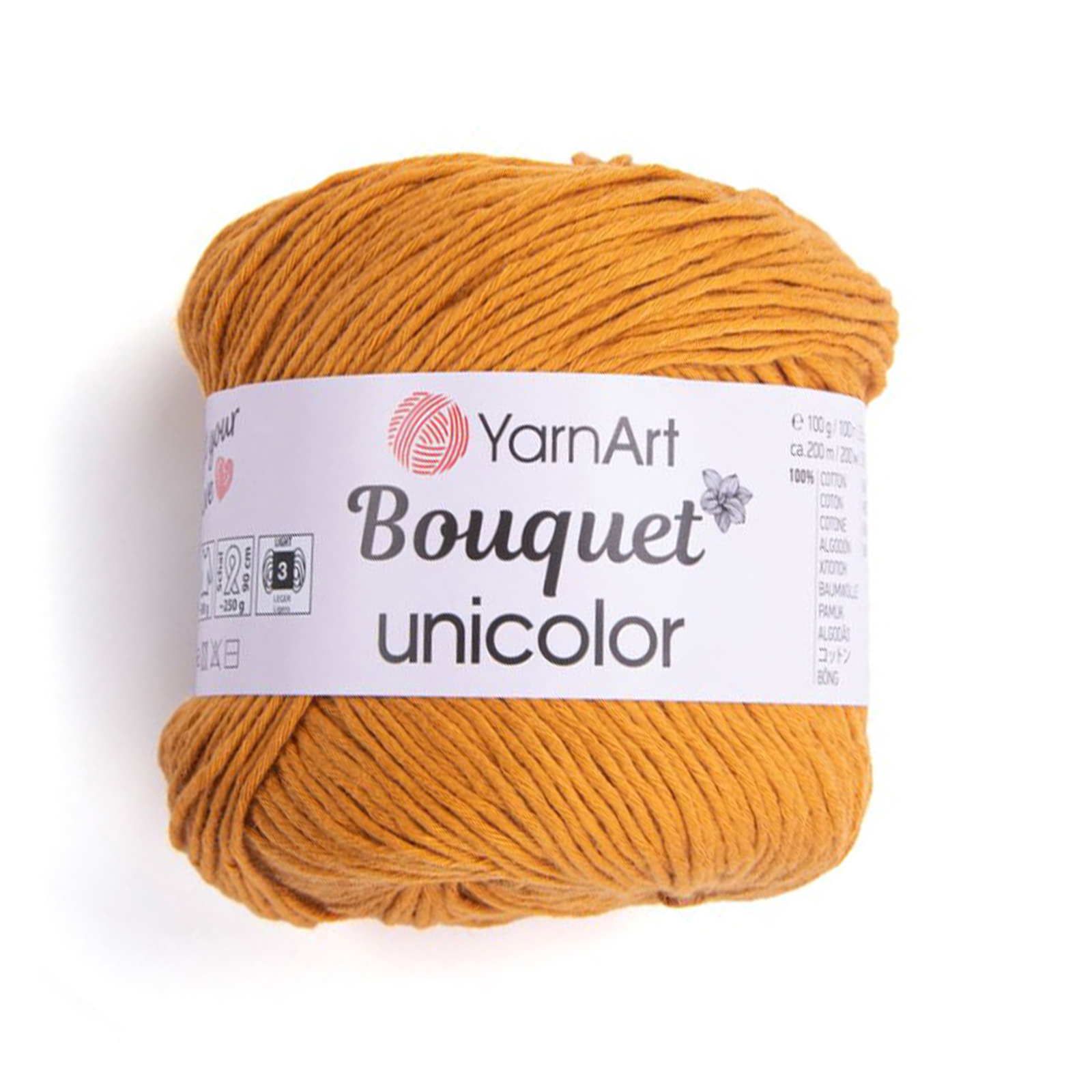 yarnart bouquet unicolor - curry (3208) - 100gr (200mt) | 1pc