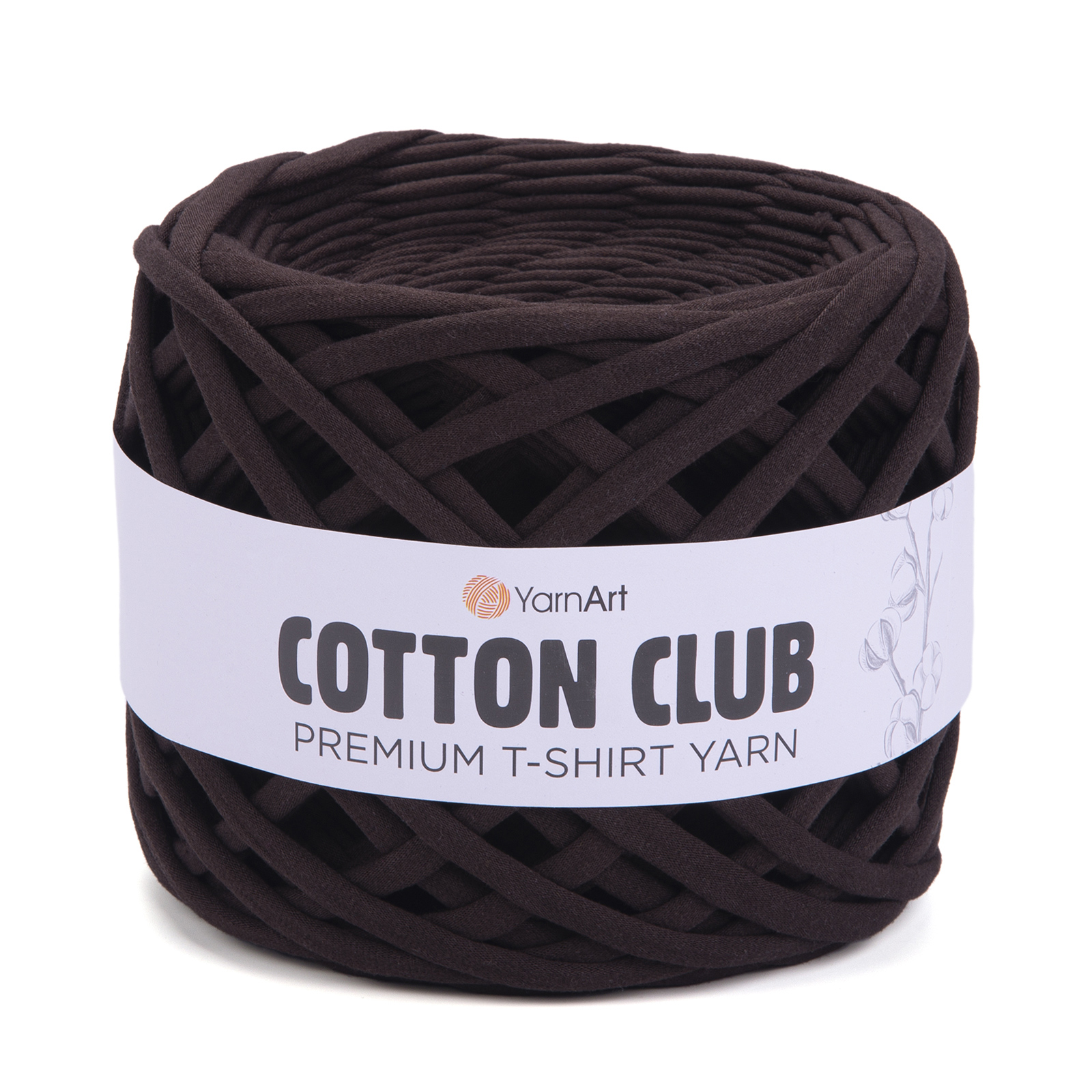 yarnart cotton club - dark chocolate (7305) - 310gr (110mt) | 1pc