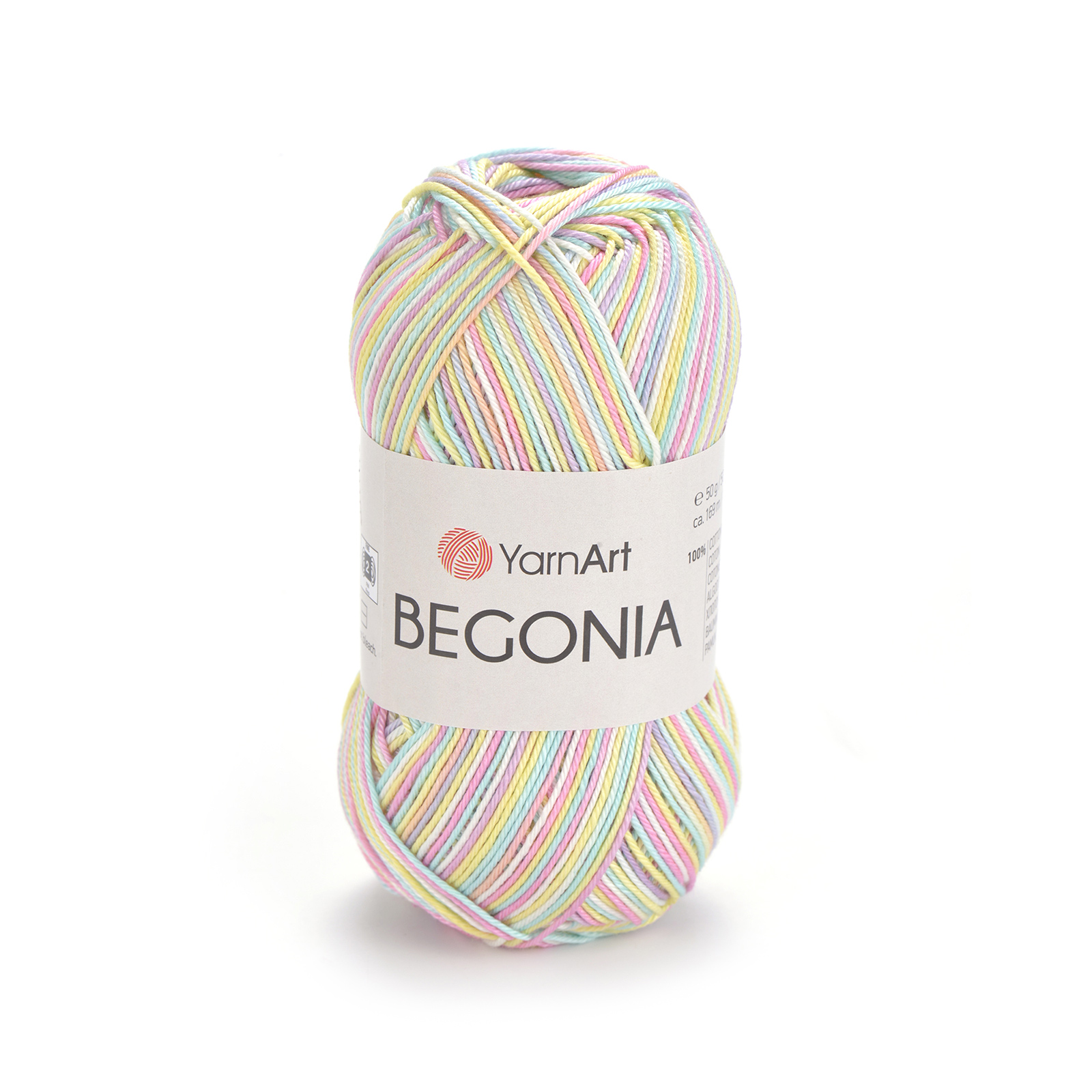 yarnart begonia melange - baby rainbow (502) - 50gr (169mt) | 1pc