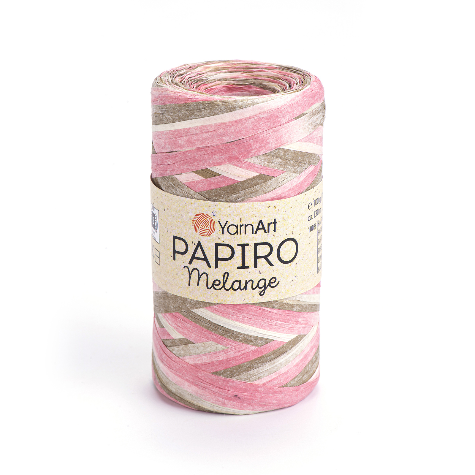yarnart papiro melange - cocoa pink (2301) - 90gr (130mt) | 1pc