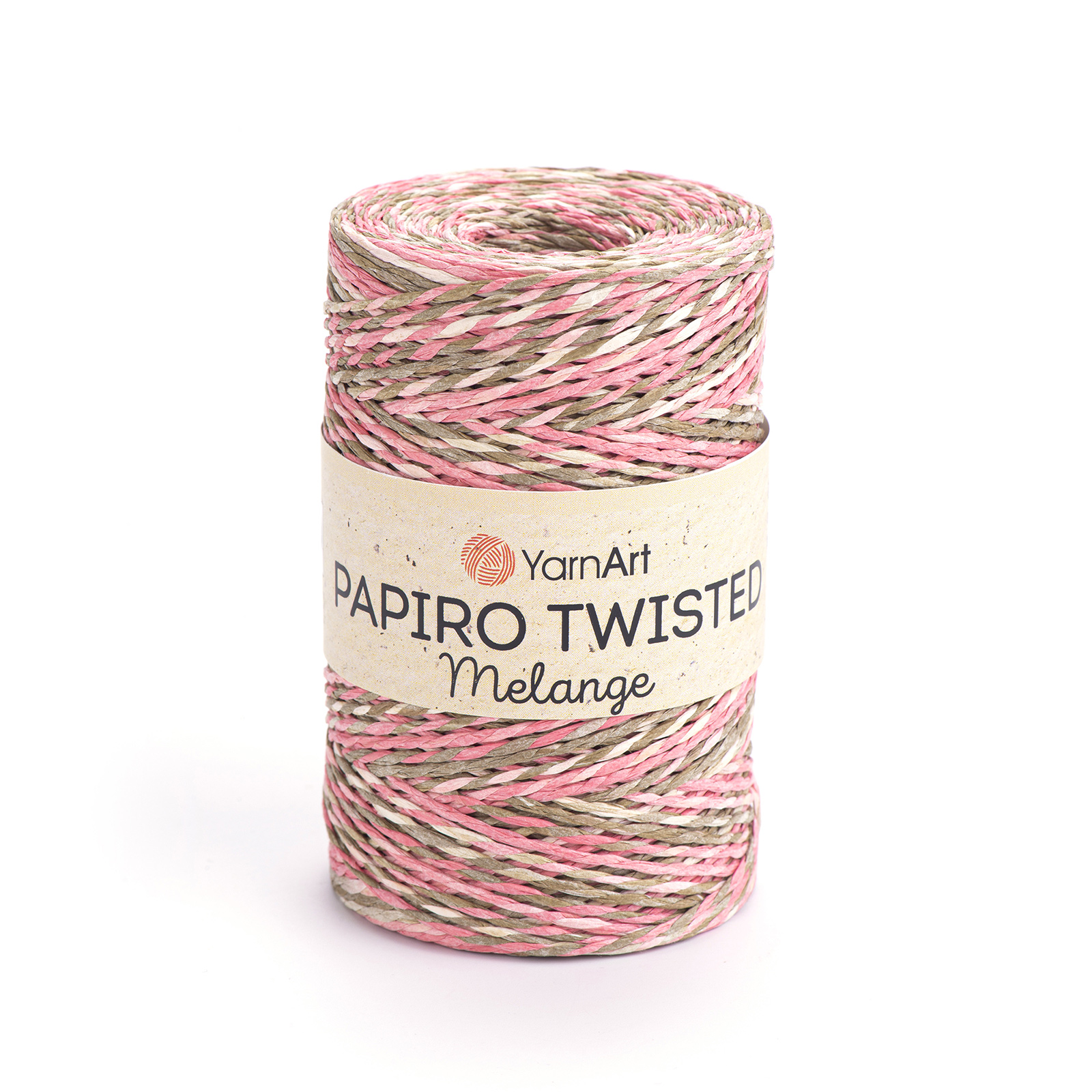 yarnart papiro twisted melange - kakaorosa (2301) - 100gr (170mt) | 1st