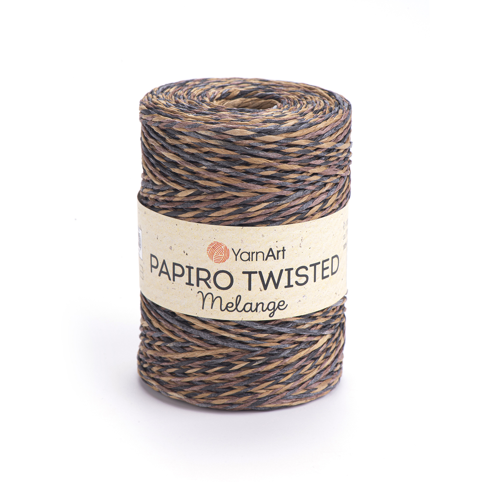 yarnart papiro twisted melange - rohrohrzucker (2309) - 100gr (170mt) | 1st