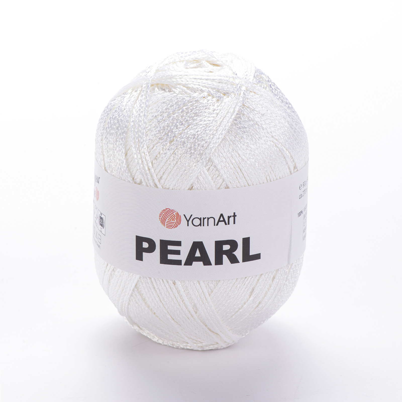 yarnart pearl - white (106) - 90gr (270mt) | 1pc