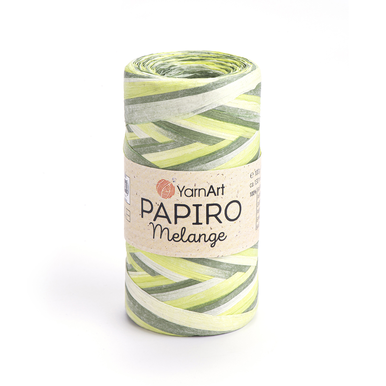 yarnart papiro melange - green cloud (2302) - 90gr (130mt) | 1pc