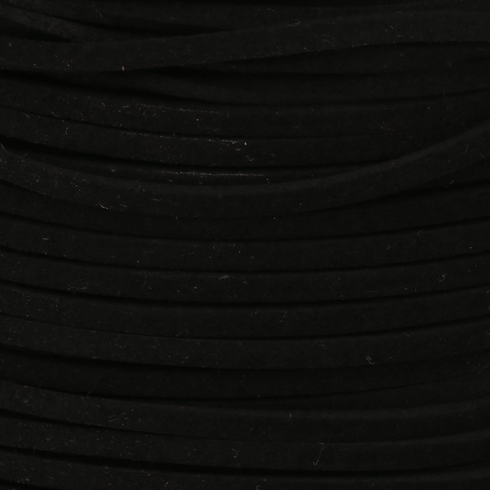 black micro fiber suede 3x1,5mm | 2mt