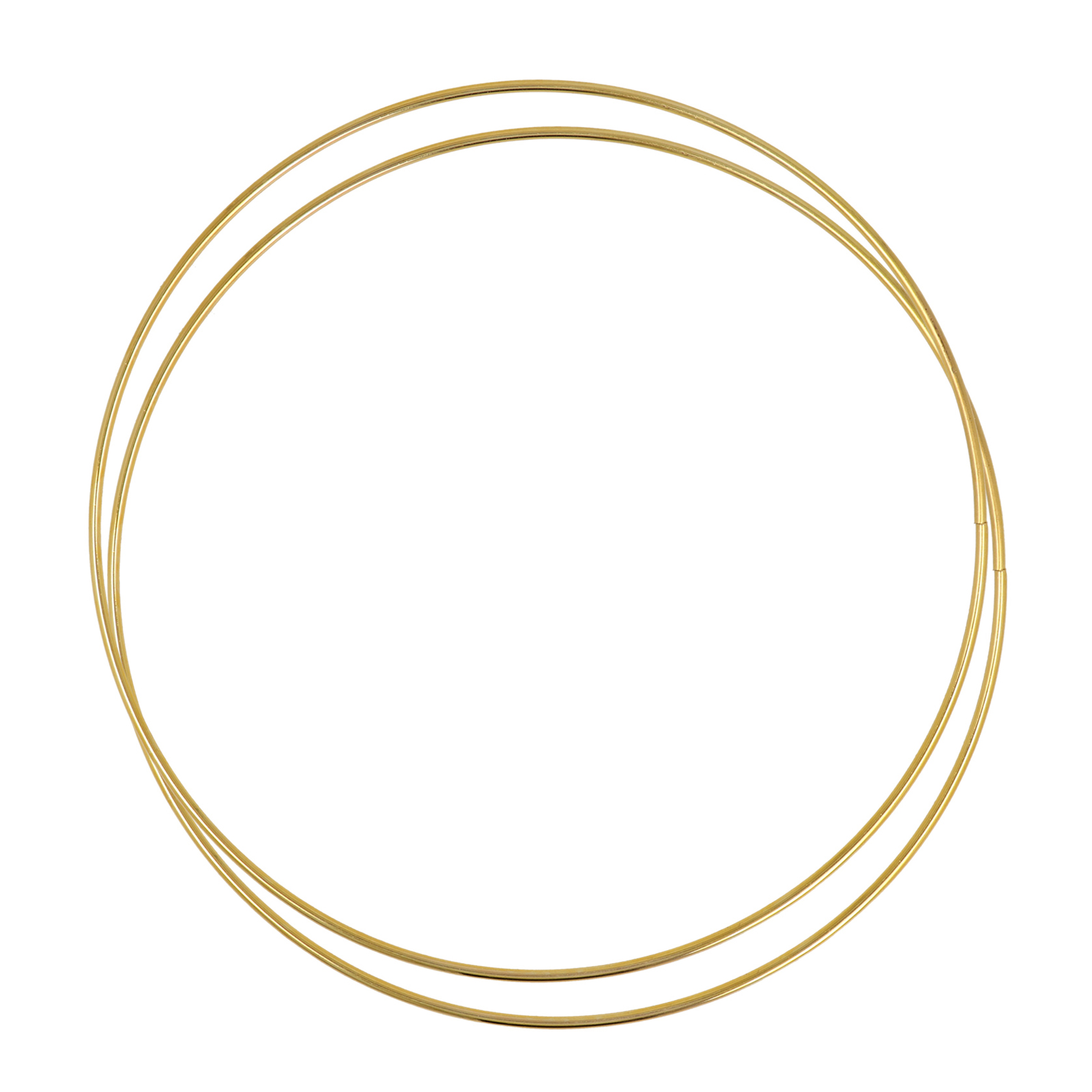 metal hoops for covering bags - gold 20cm - thickness 2,8mm | 2pc