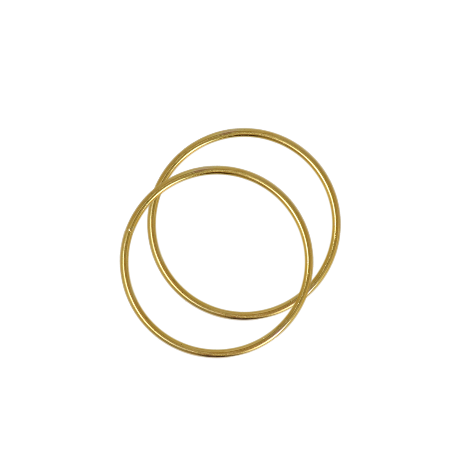 metal hoops for covering bags - gold 6cm - thickness 2,8mm | 2pc