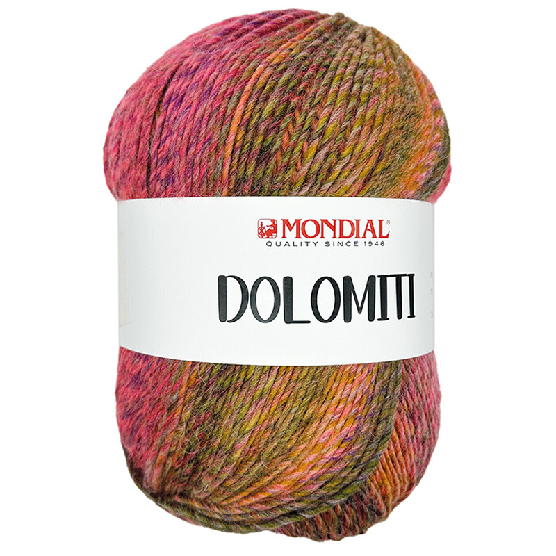 dolomiti mondial - fuchsia/yellow/black (538) - 200gr (400mt) | 1pc