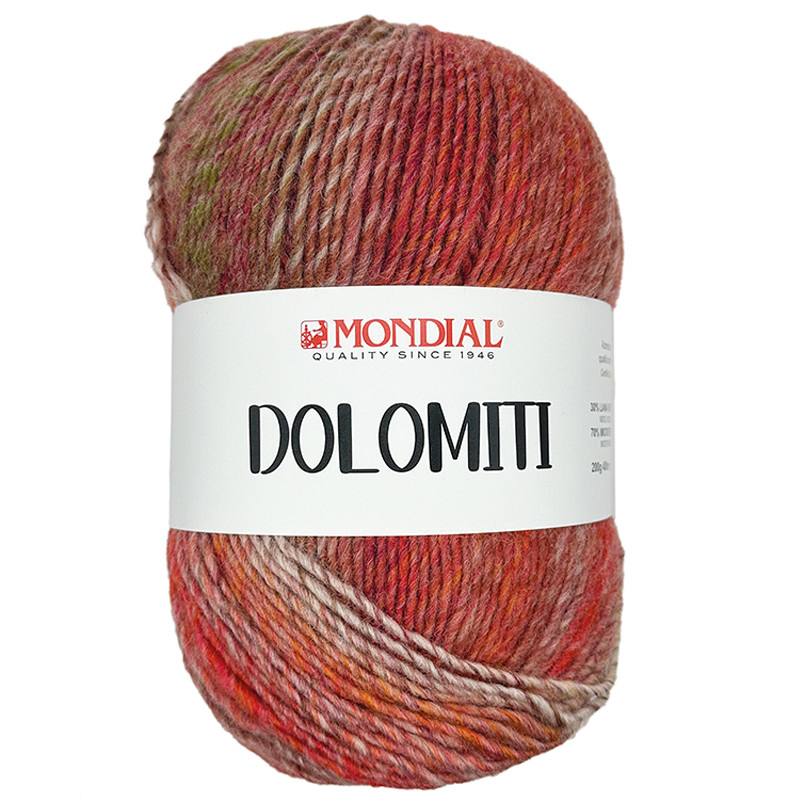 dolomiti mondial - brick/red/green (536) - 200gr (400mt) | 1pc