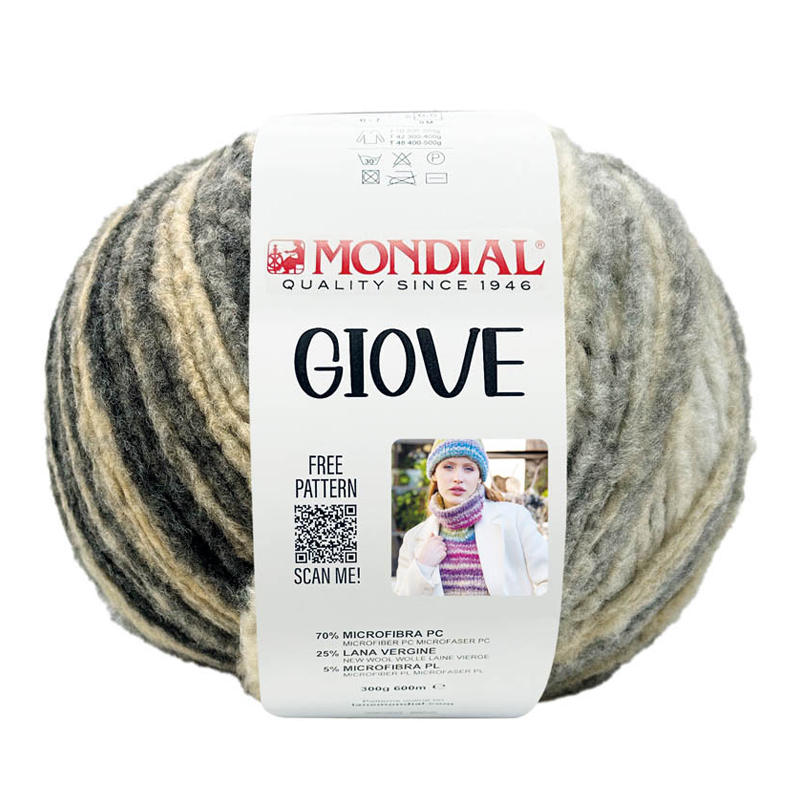 giove mondial - creme/grau/schwarz (608) - 300gr (600mt) | 1st