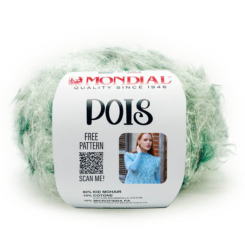 pois mondial - cream/green (797) - 50gr (125mt) | 1pc