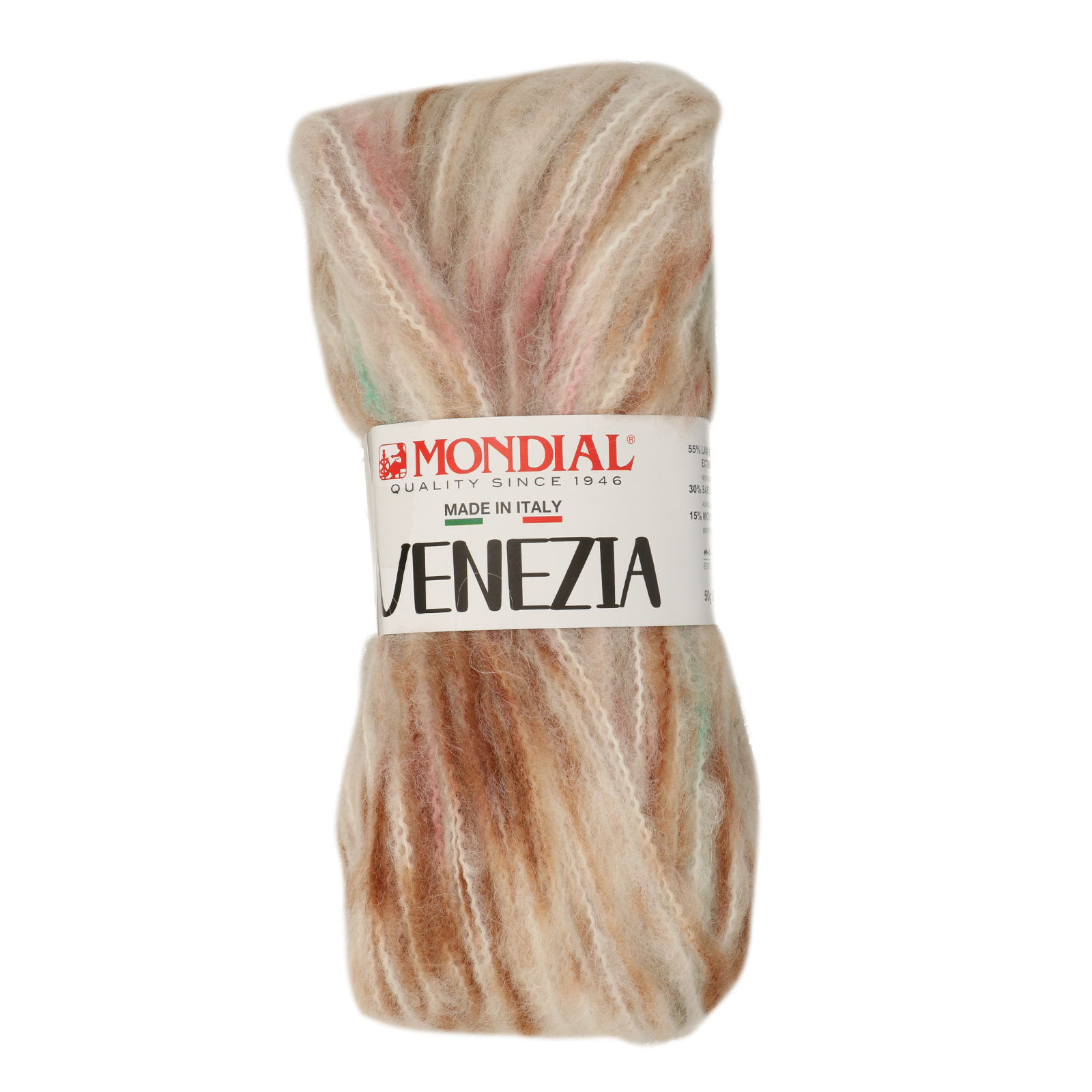 venezia mondial - beige/cocoa/water blue (440) - 50gr (210mt) | 1pc