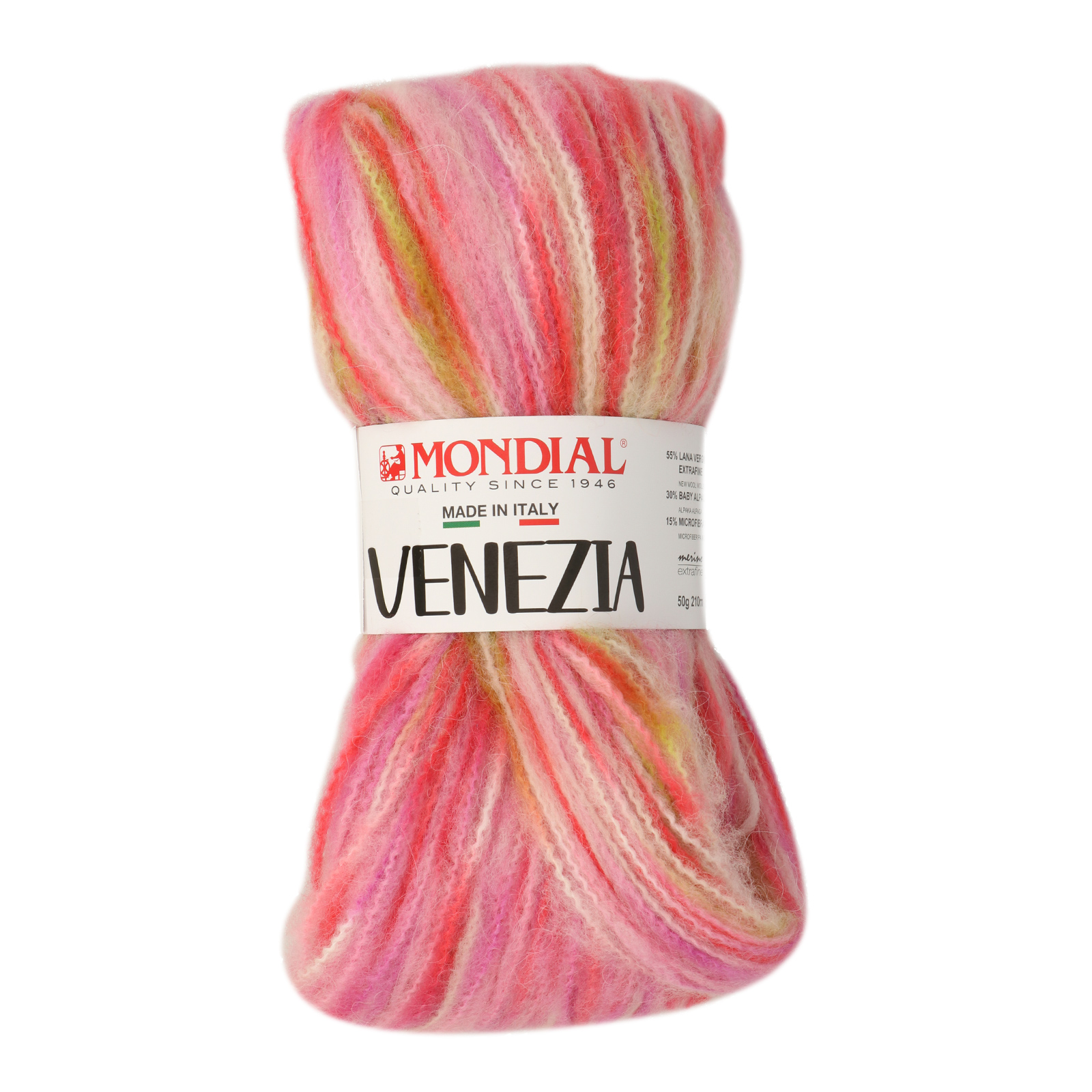 venezia mondial - pink/green/beige (442) - 50gr (210mt) | 1pc