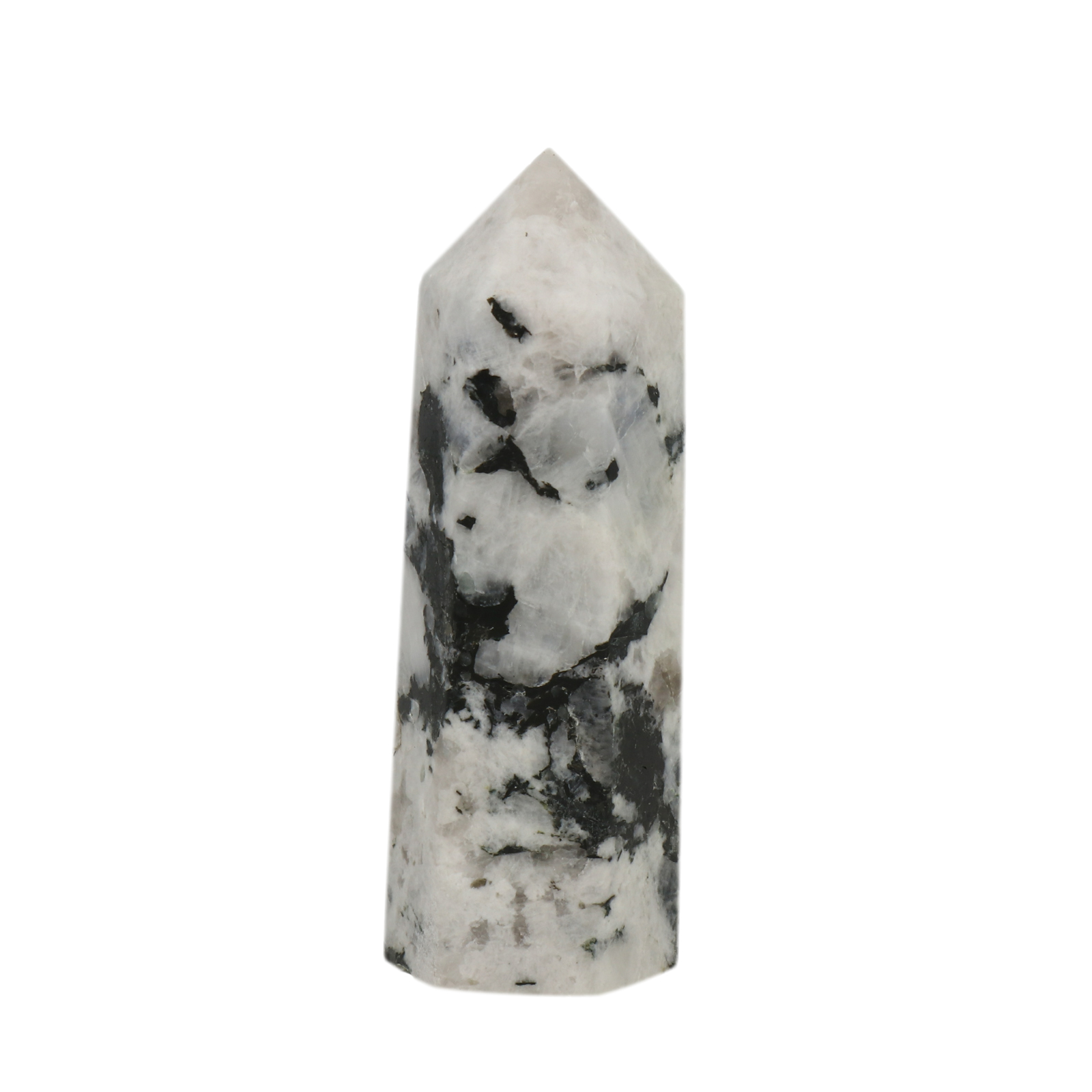 blau mondstein turm sechseck 7-8 x 2,5cm - 70-85gr | 1st