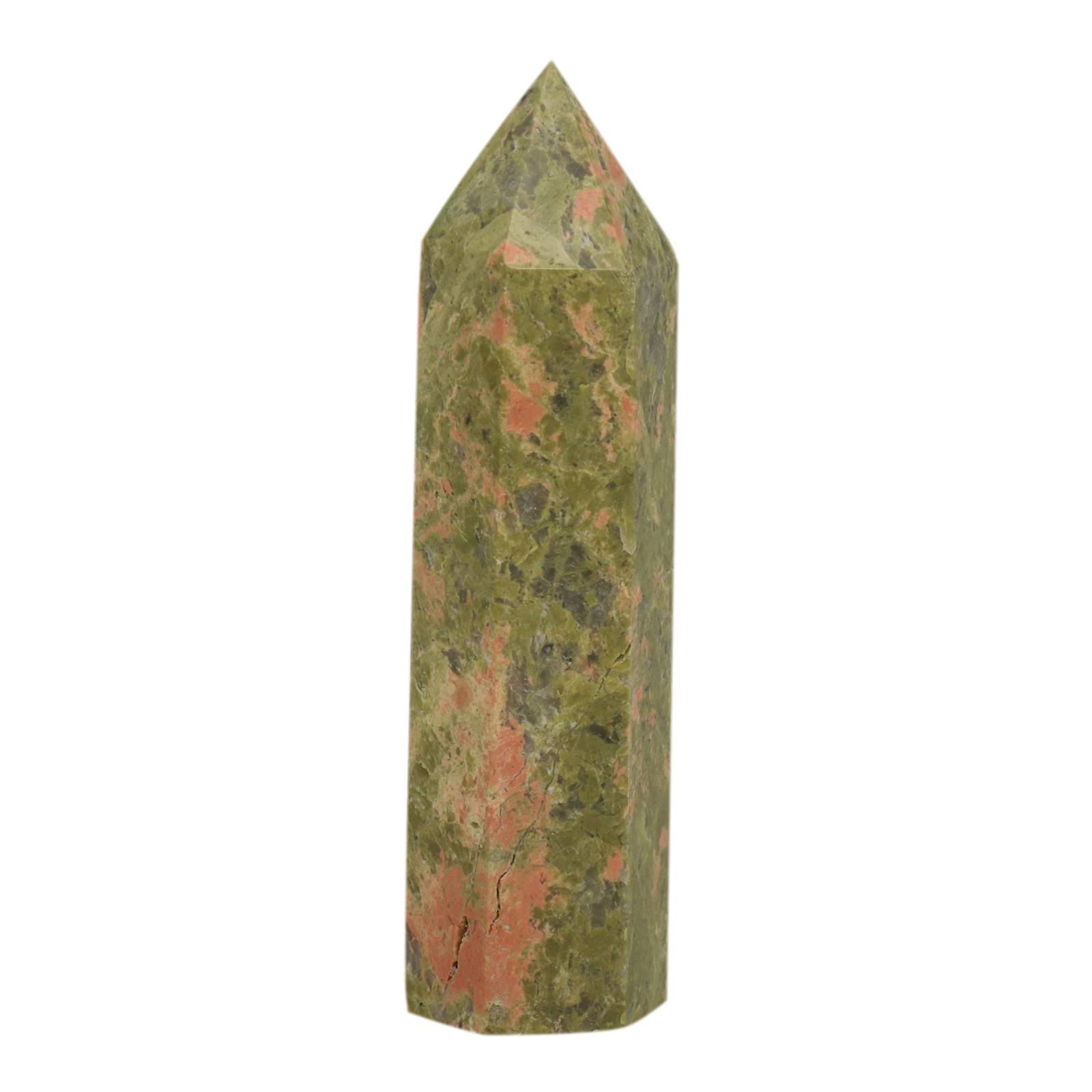 unakite tower exagonal 9-10 x 2,5cm - 100-115gr | 1pc