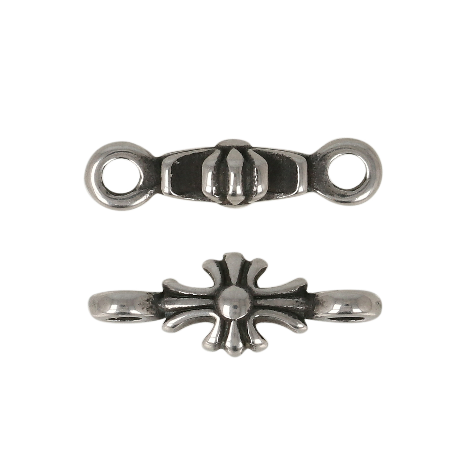 antique stainless steel gothic cross 17x6mm | 1pc