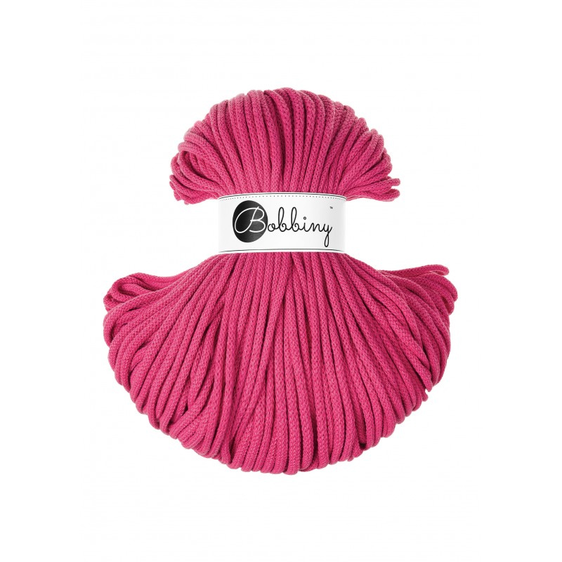 bobbiny premium braided cord - dopamine pink 5mm - 100mt | 1pc