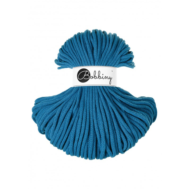 bobbiny premium braided cord - dopamine blue 5mm - 100mt | 1pc