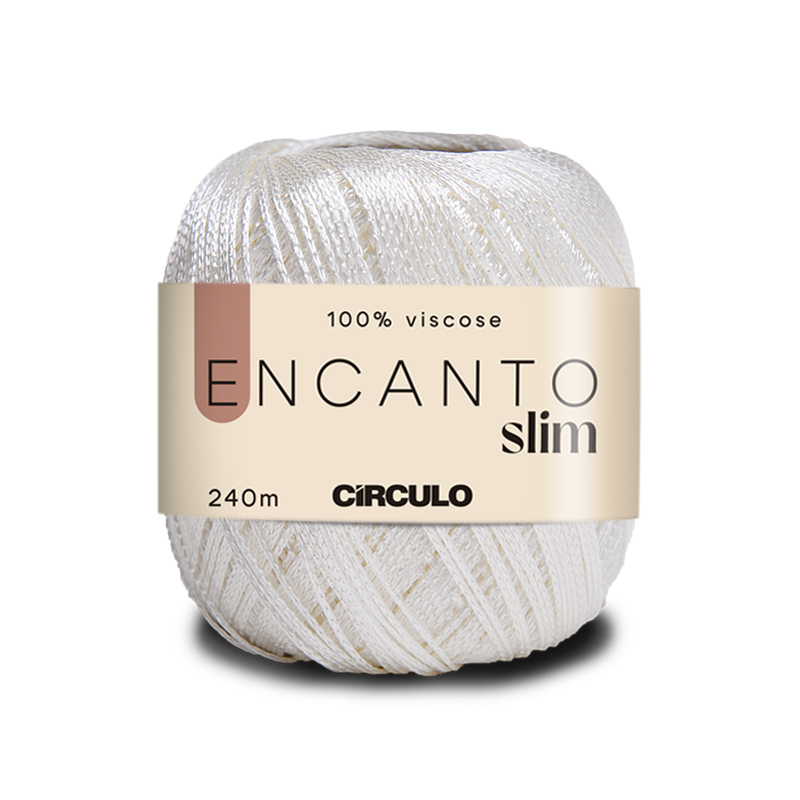 circulo encanto slim - white (8176) - 100gr (240mt) | 1pc