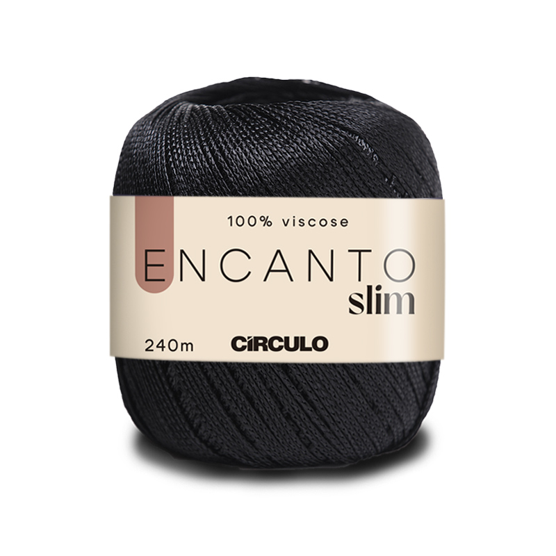 circulo encanto slim - black (8990) - 100gr (240mt) | 1pc