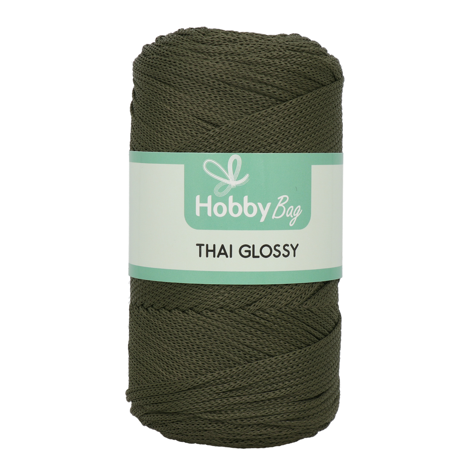 hobbybag cordino thai glossy - khaki - 250gr (250mt) | 1pc