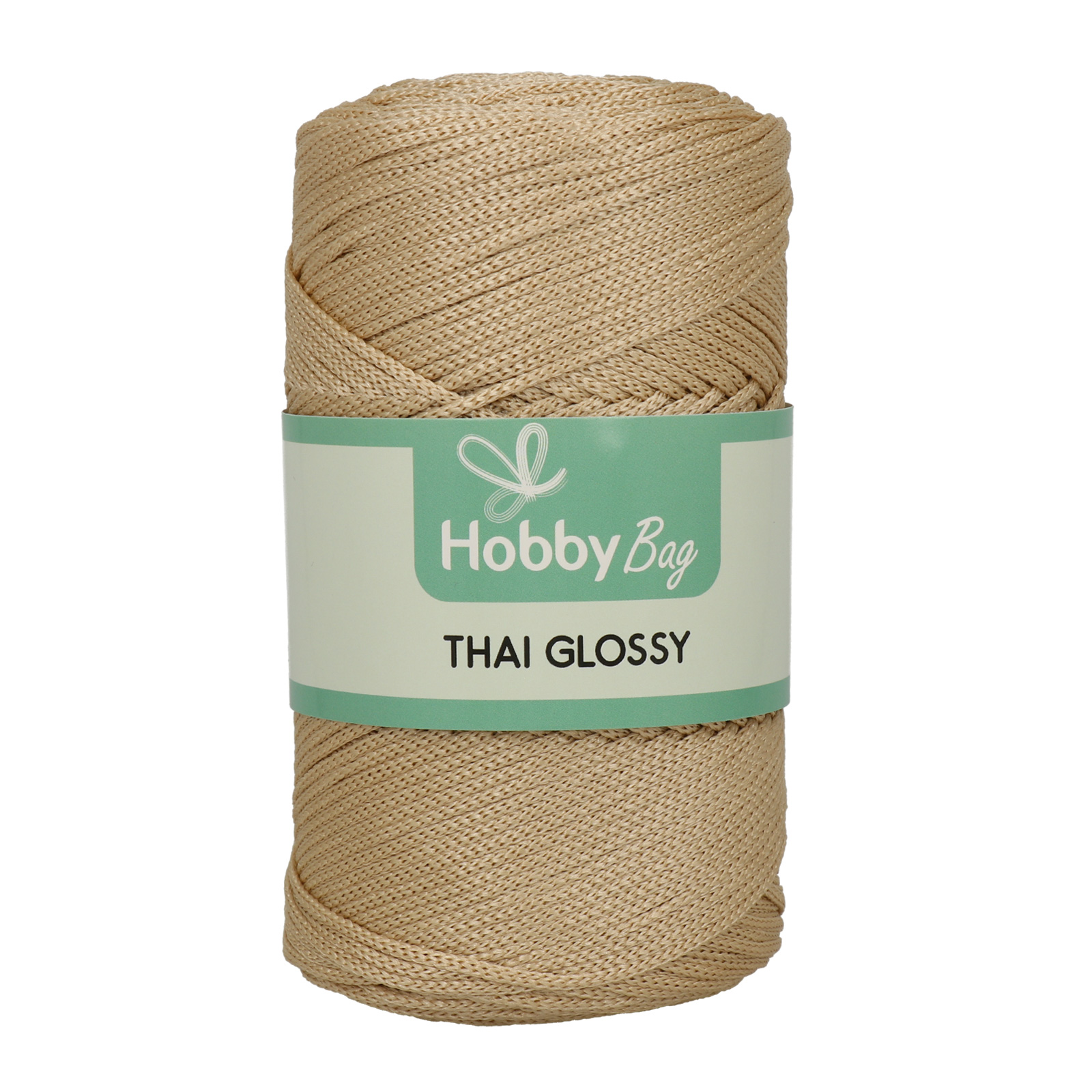 hobbybag cordino thai glossy - dark beige - 250gr (250mt) | 1pc