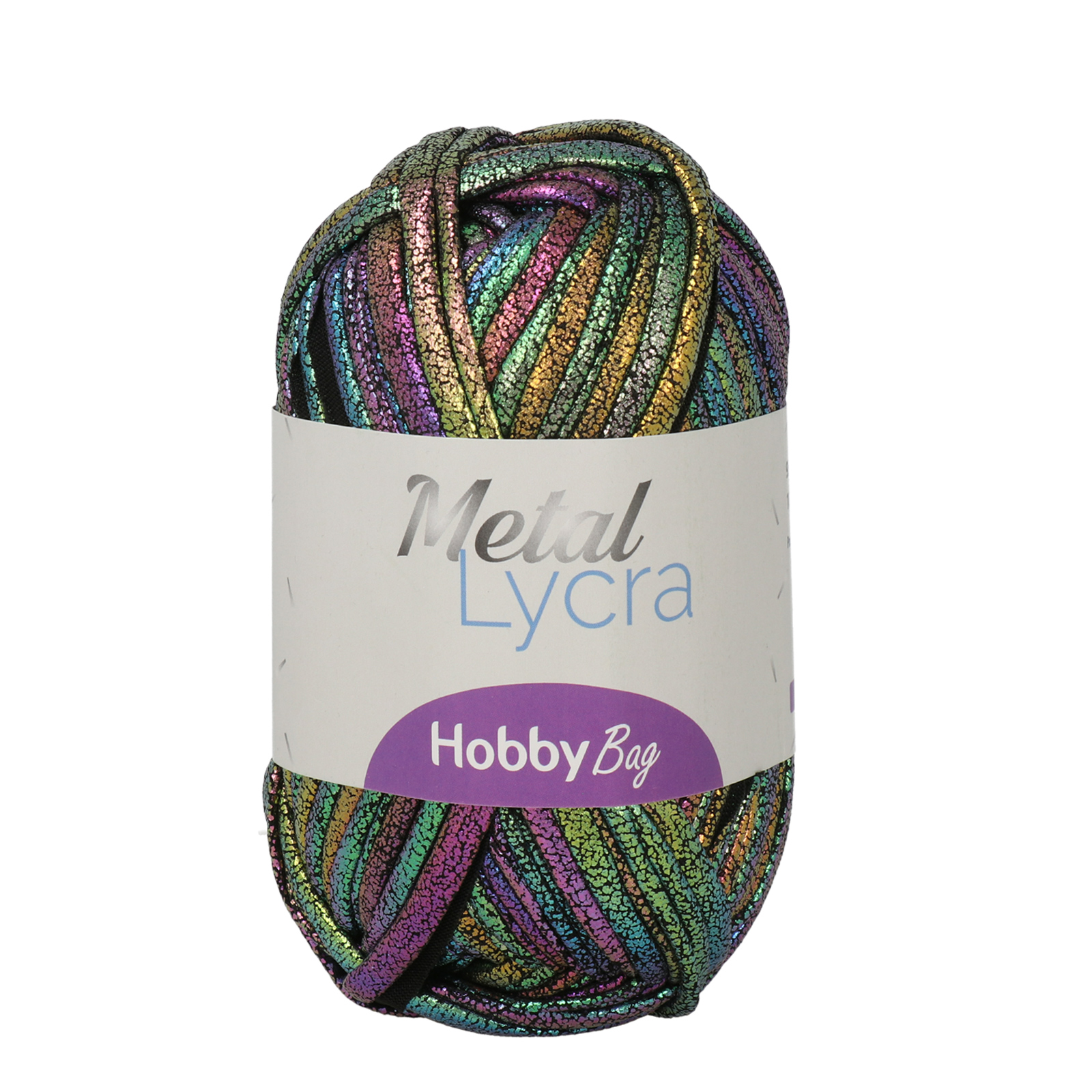 hobbybag metal lycra - black iris - 100gr (45mt) | 1pc