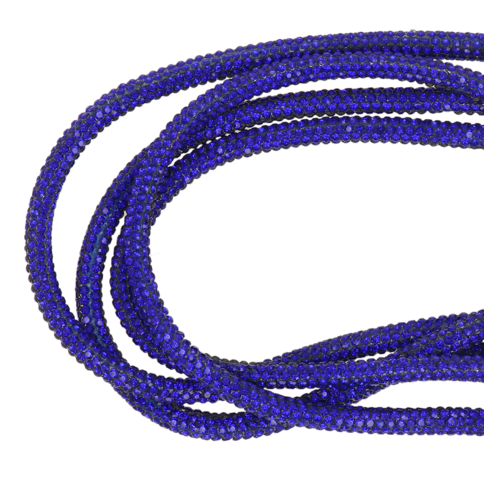 rhinestone cord for bags - cobalt blue 6mm - 30mt | 1pc