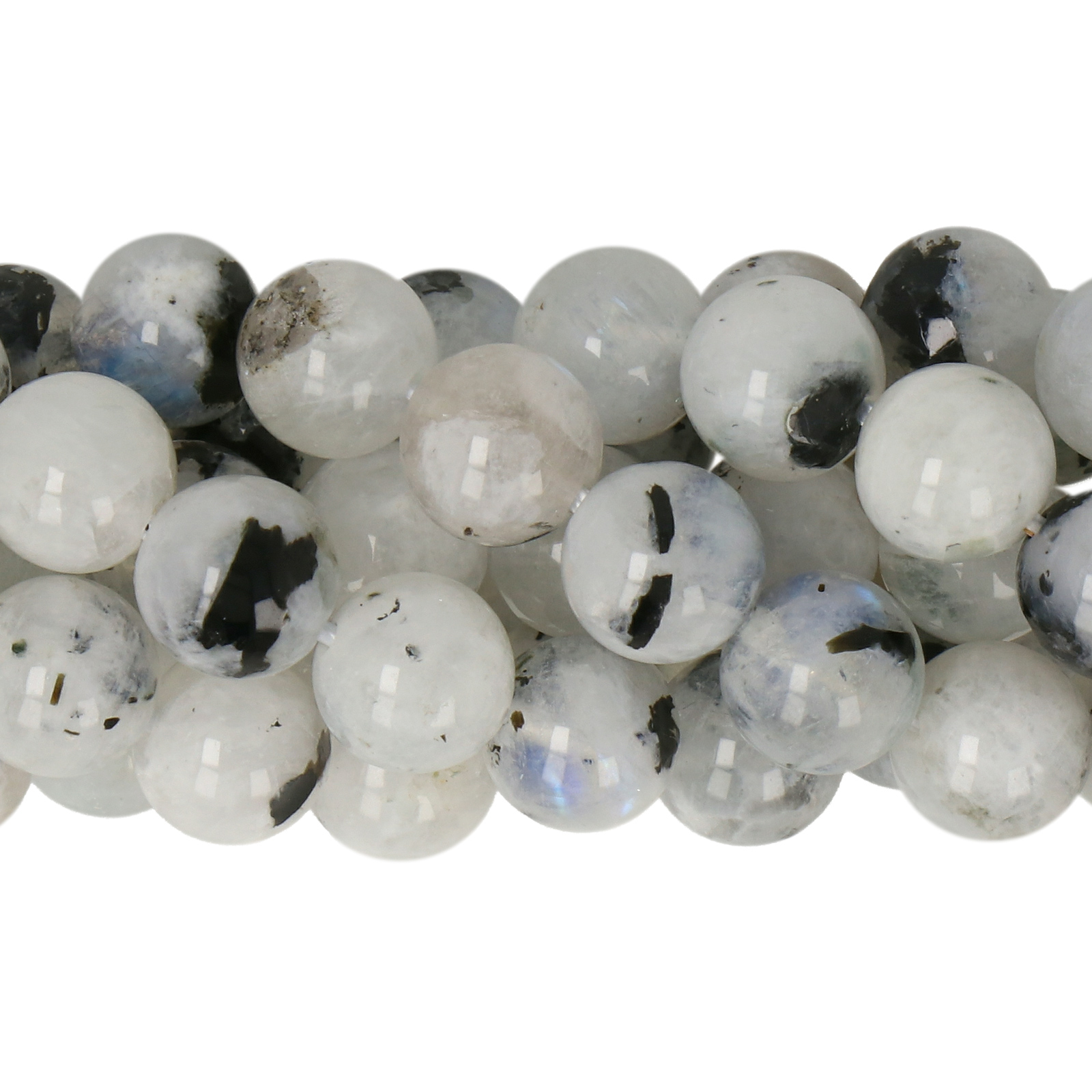 bluemoonstone smoooth round 8mm | 15/16-inch strand