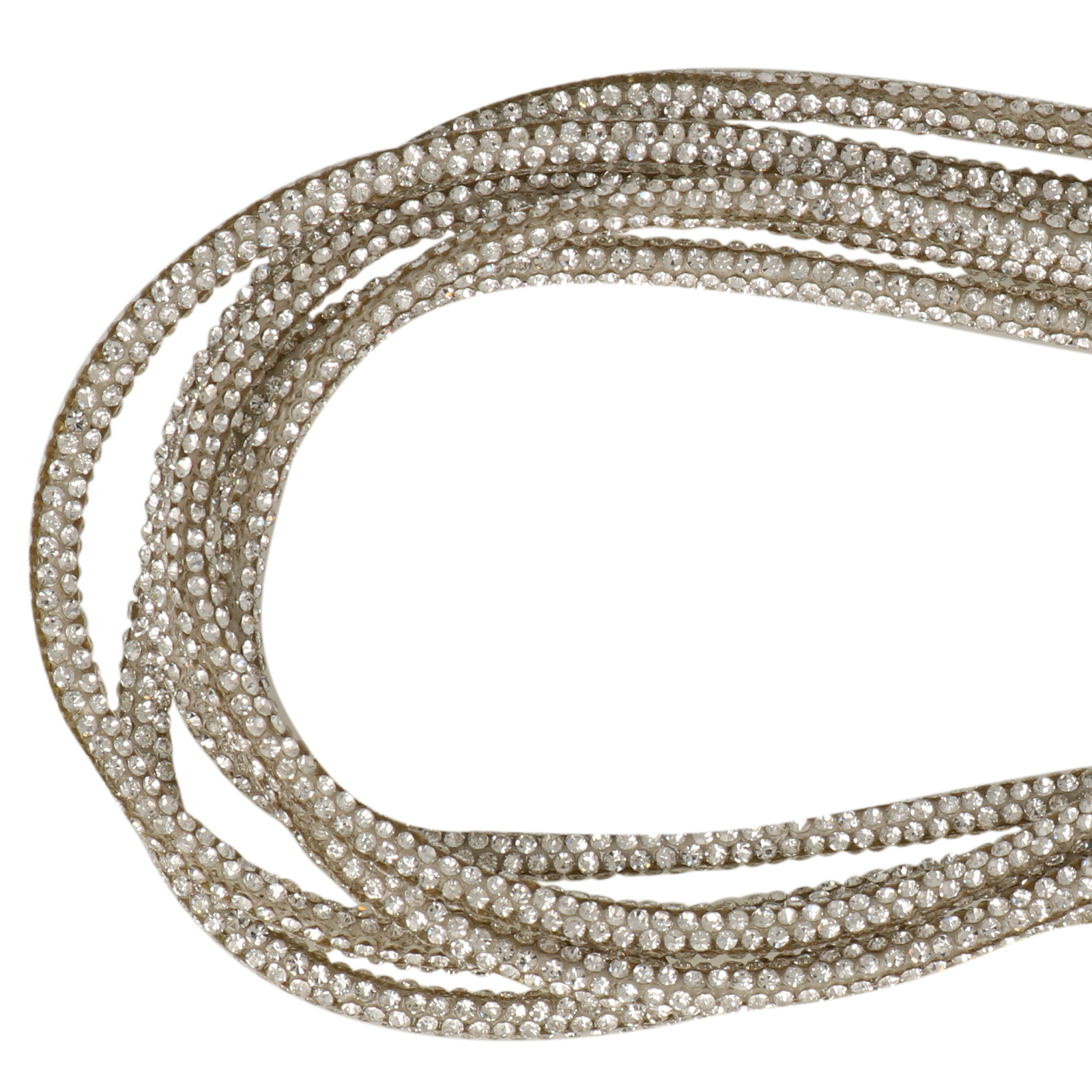 rhinestone cord for bags - crystal 3,5mm - 50mt | 1pc